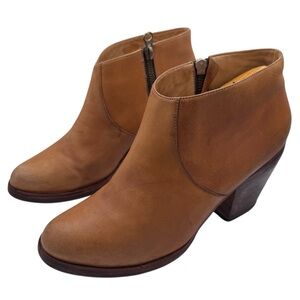 Fortress of Inca Handmade in Peru Women's Tan Leather Ankle Boots - Size 8